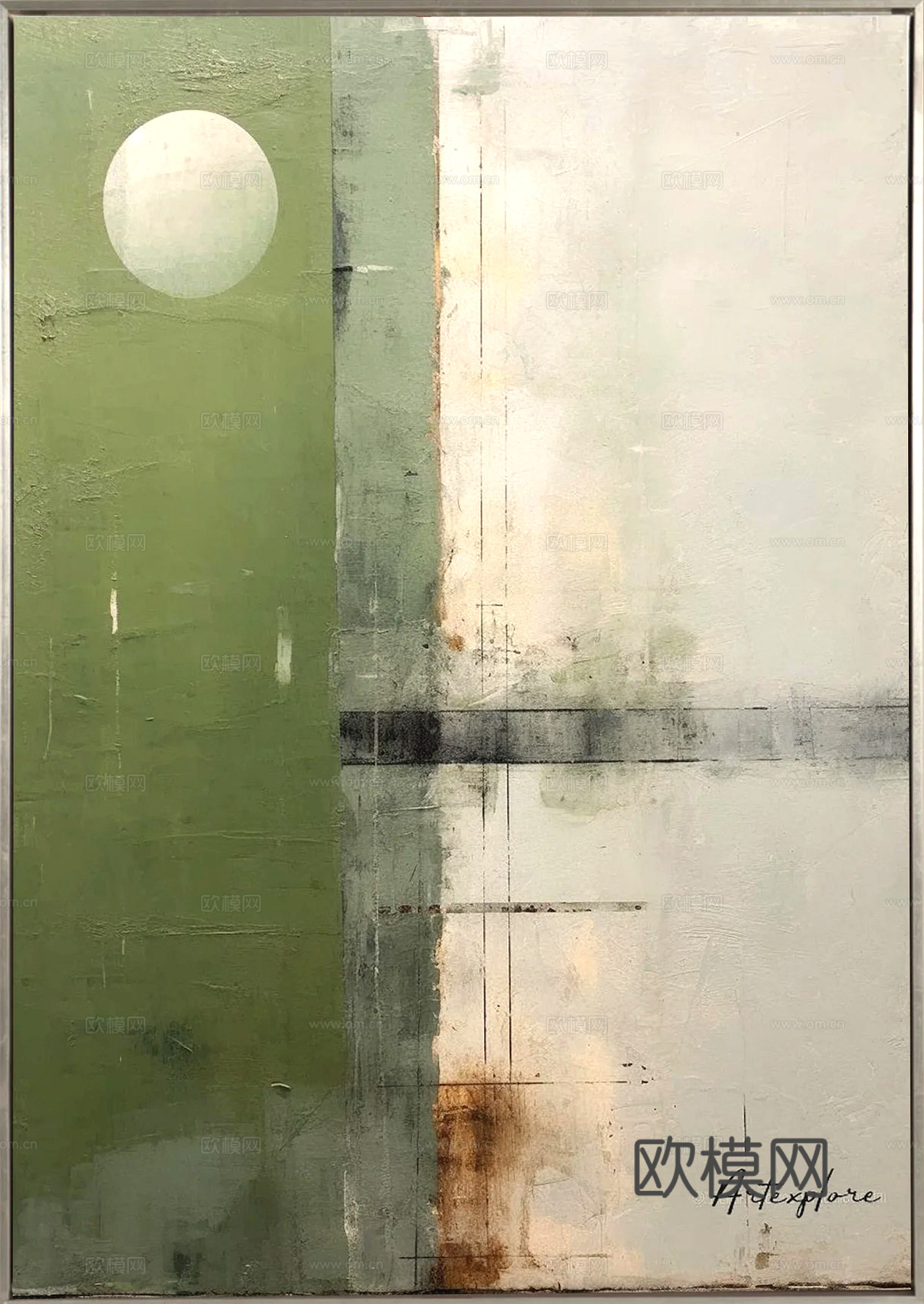 装饰画抽象画挂画拼贴风插画风漫画风儿童画壁画墙画下载