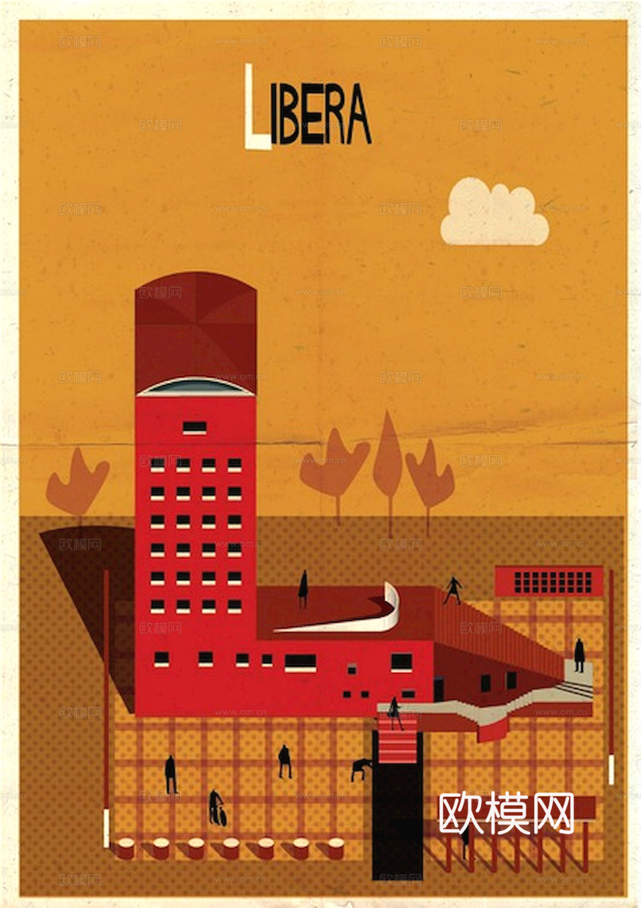 装饰画抽象画挂画拼贴风插画风漫画风儿童画壁画墙画下载