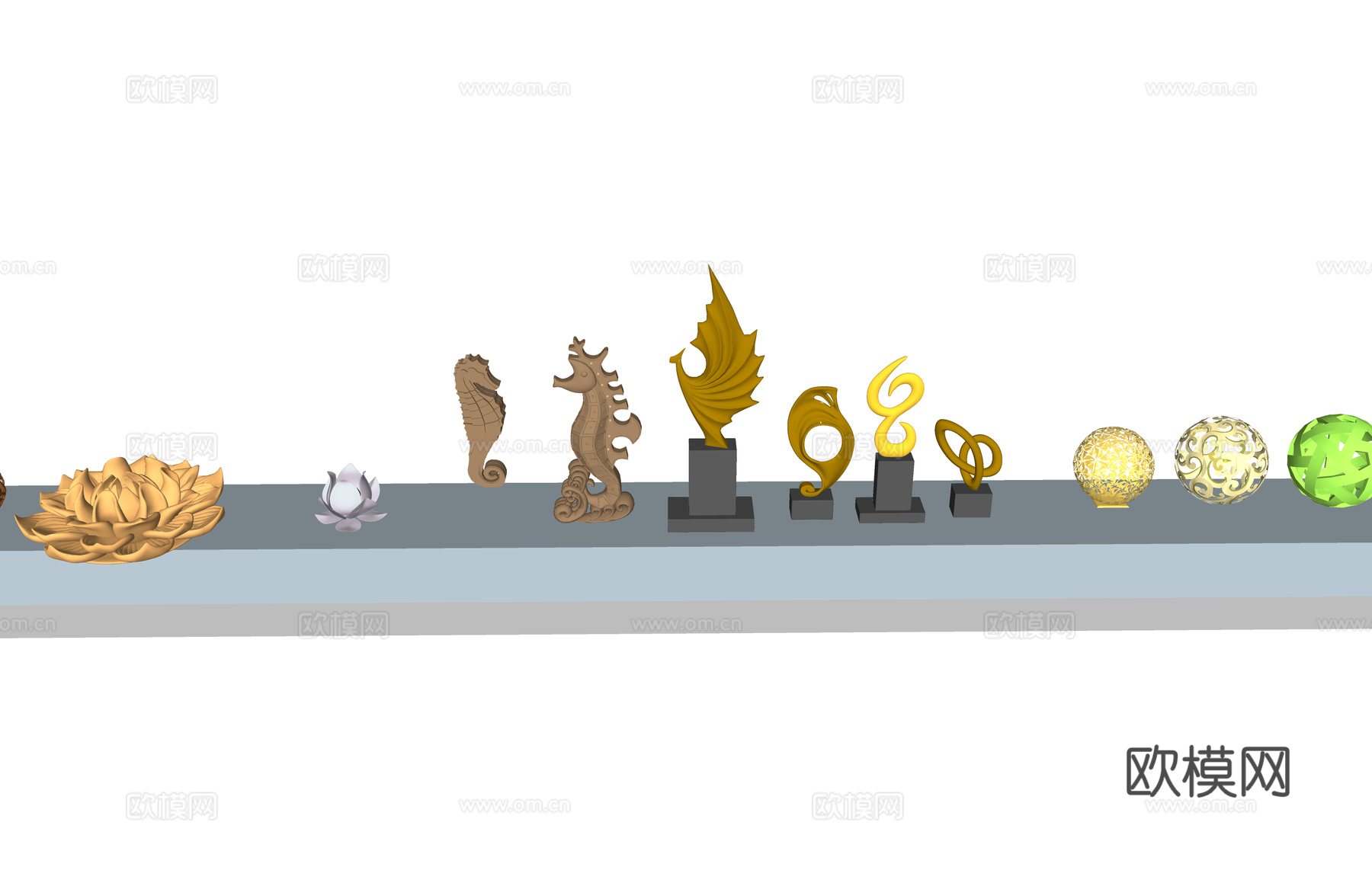 雕塑 景观小品 景观 构筑物 景石su模型