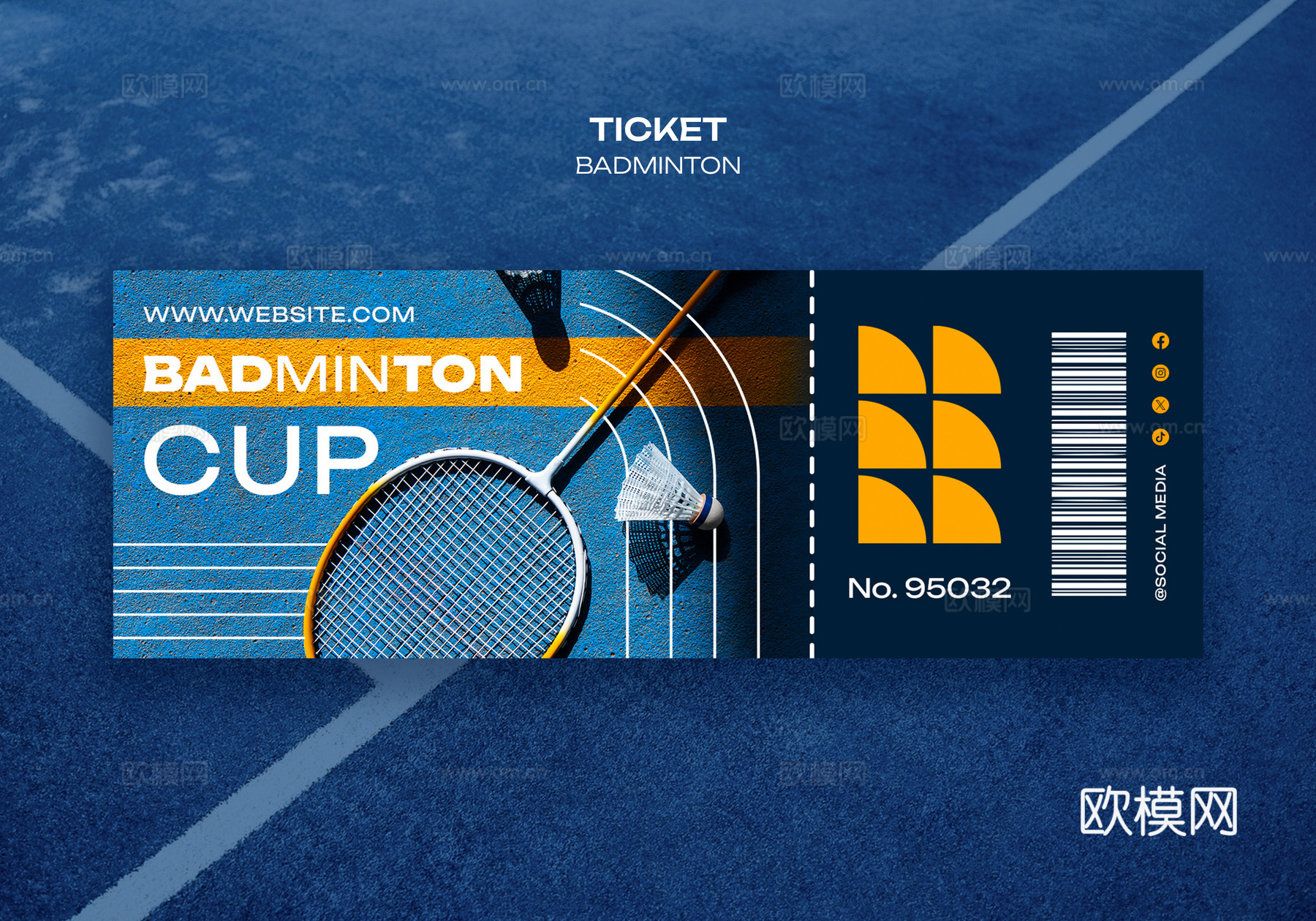 体育运动锻炼身体羽毛球主题促销宣传活动海报5