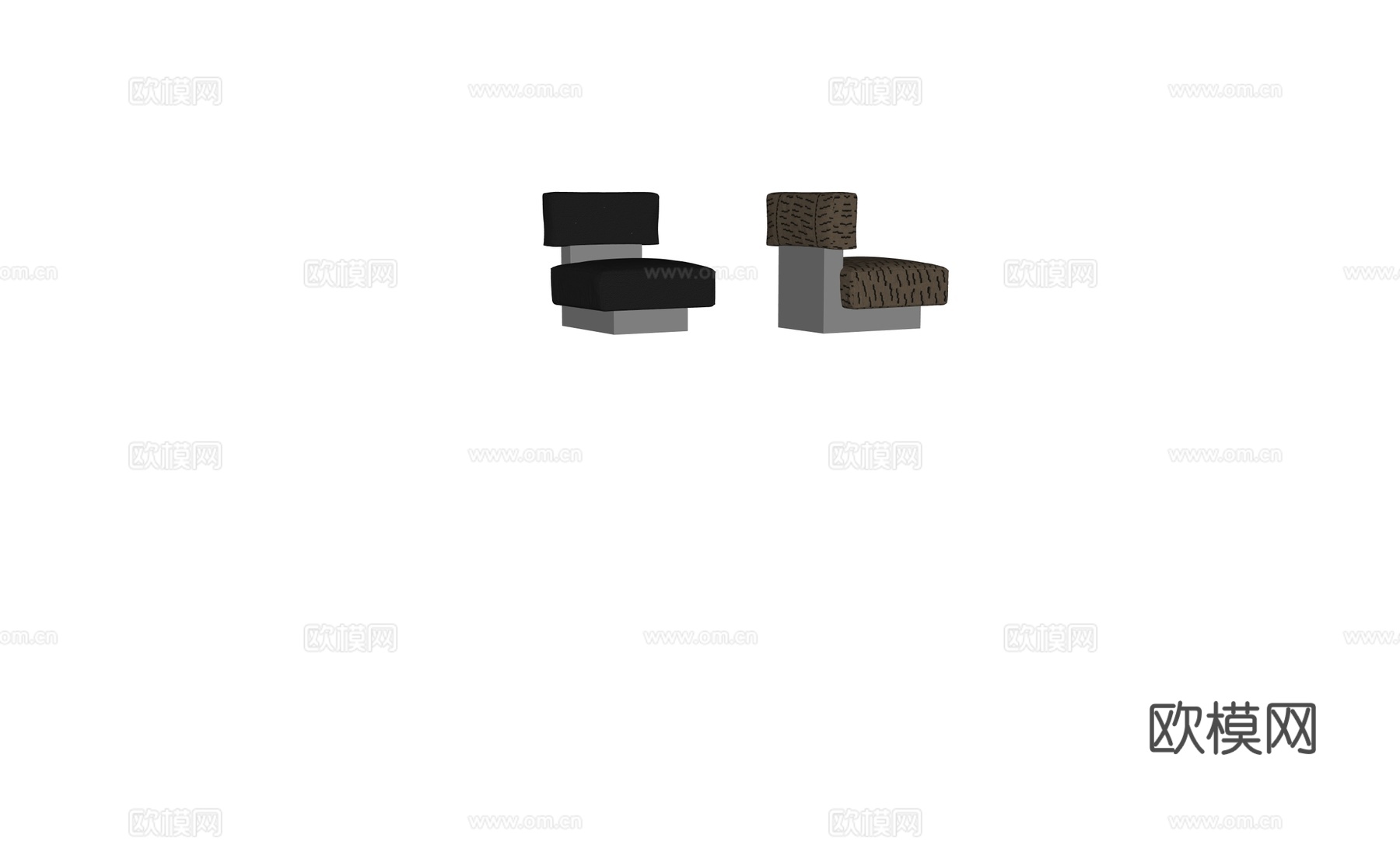 沙发椅单椅休闲椅su模型