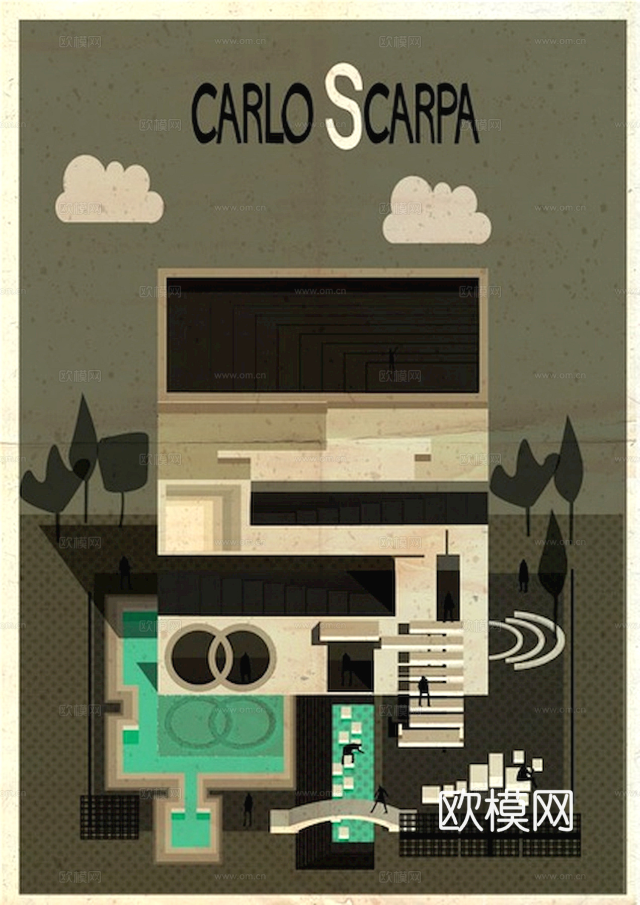 装饰画抽象画挂画拼贴风插画风漫画风儿童画壁画墙画下载