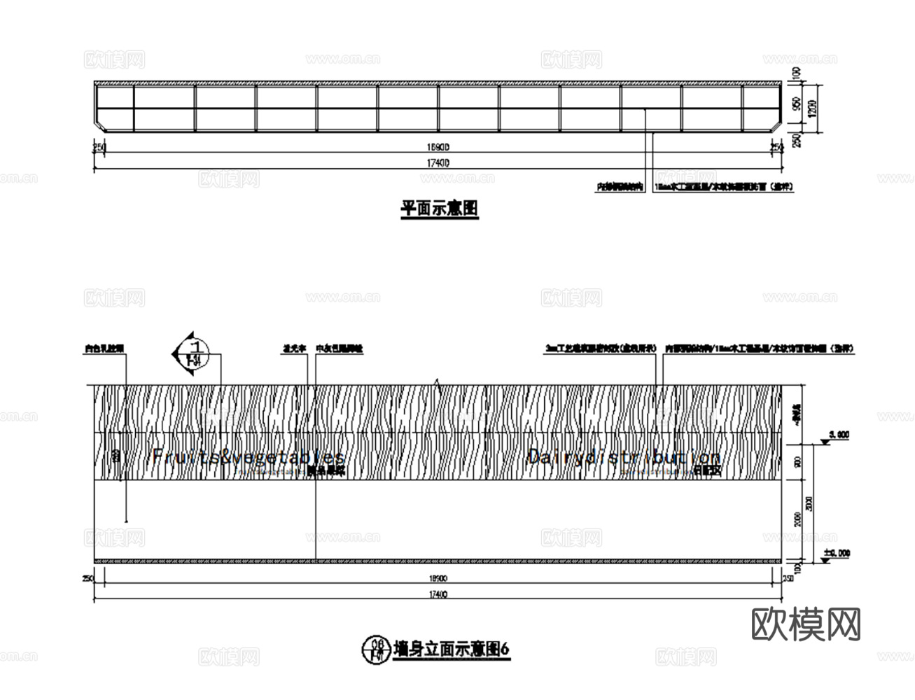 9套超市商超卖场生鲜店CAD施工图最新整理合集cad施工图