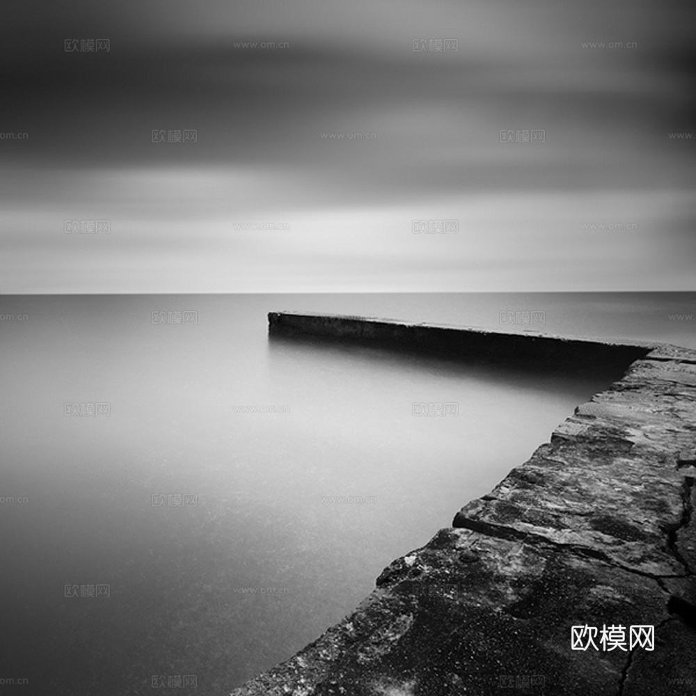 黑白摄影装饰画