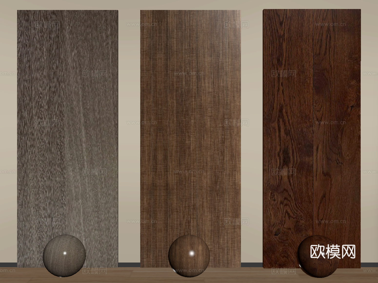 现代木饰面 护墙板 墙饰板 木饰面背景墙su模型