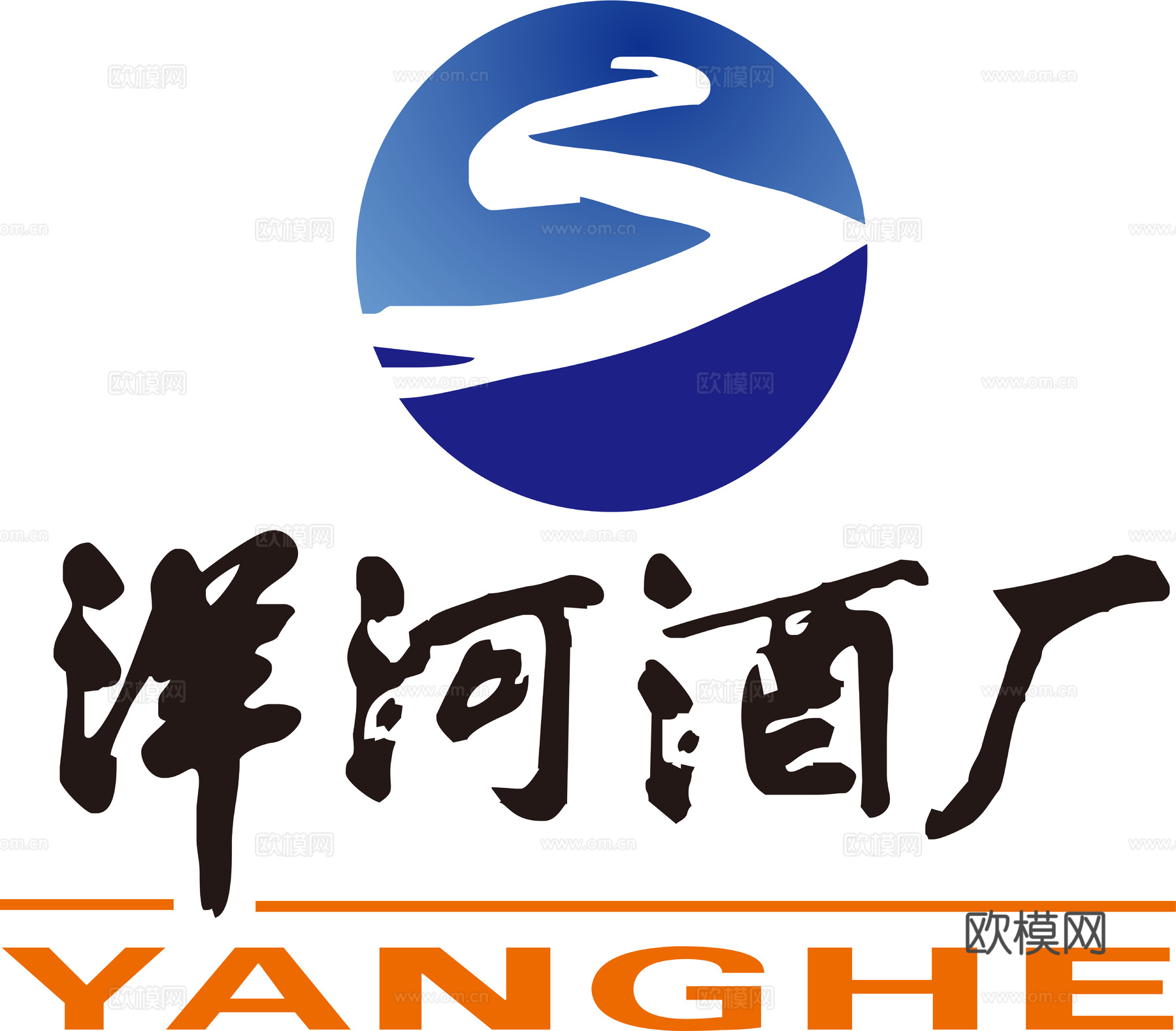 洋河酒厂2，白酒品牌logo