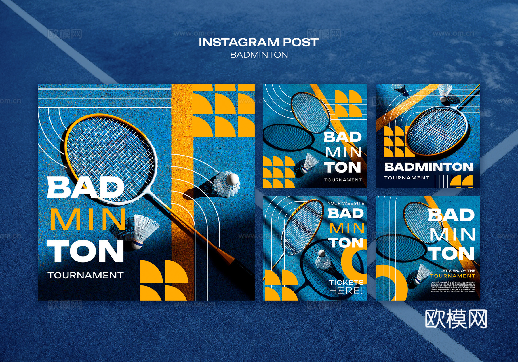 体育运动锻炼身体羽毛球主题促销宣传活动海报8