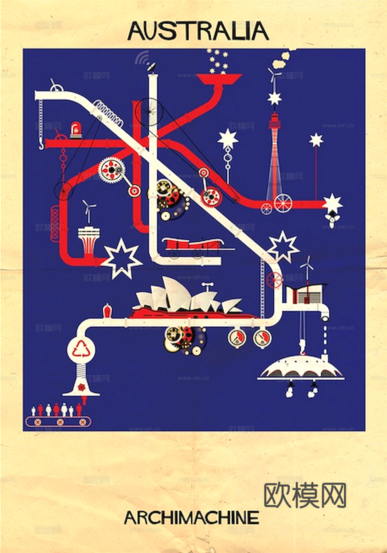 装饰画抽象画挂画拼贴风插画风漫画风儿童画壁画墙画下载