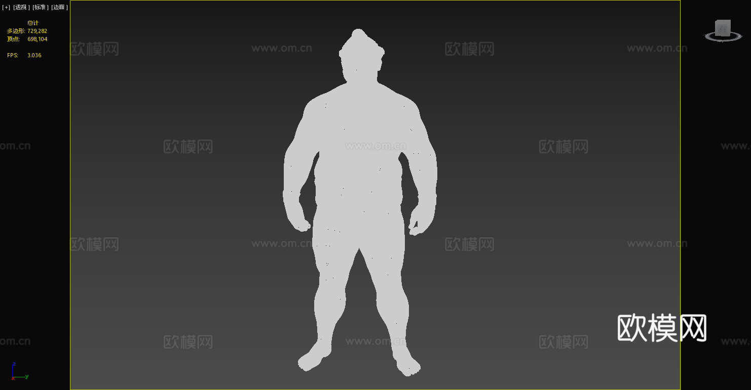 相扑选手 人物雕塑 雕像 摔跤手 雕塑作品 艺术作品3d模型下载（渲染图5）