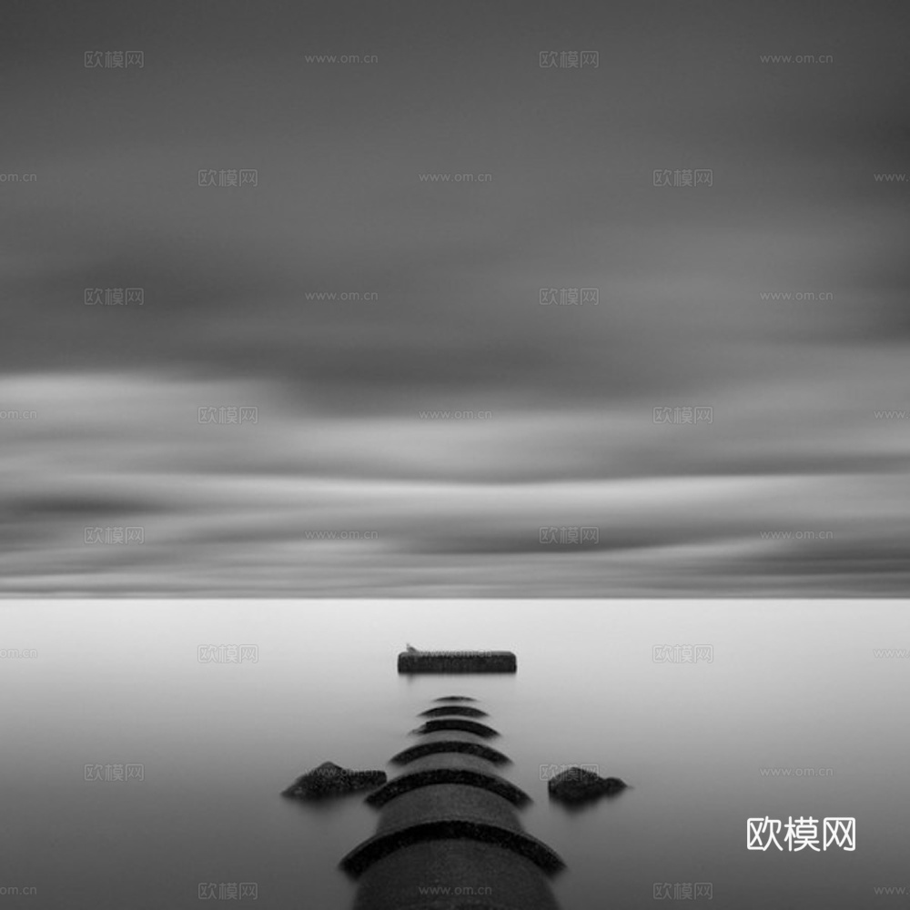 黑白摄影装饰画