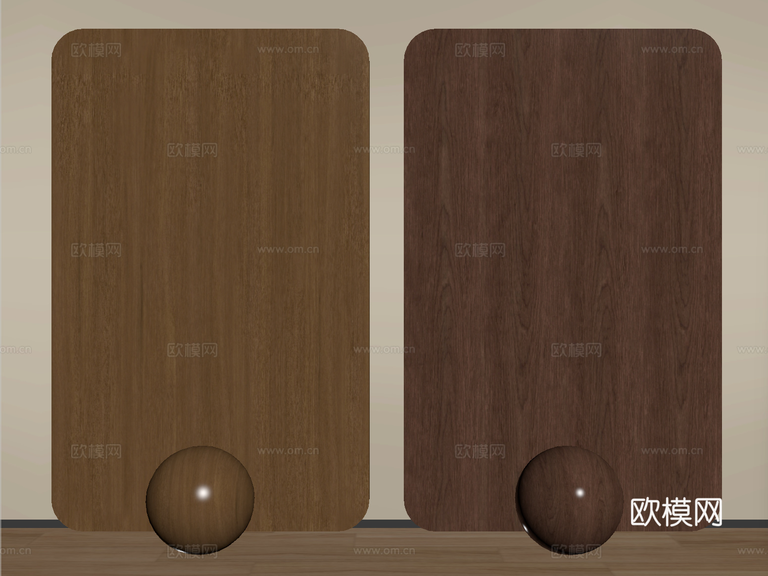 新中式护墙板 木饰面 木纹 木材su模型