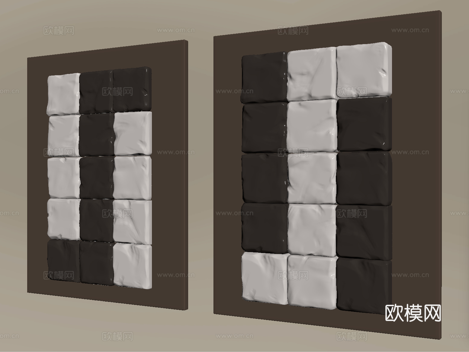 现代墙饰挂件su模型