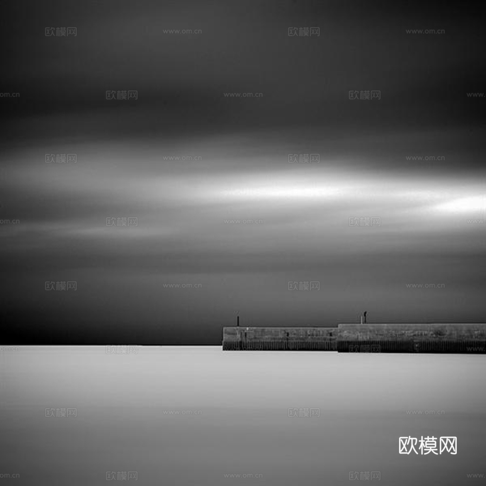 黑白摄影装饰画