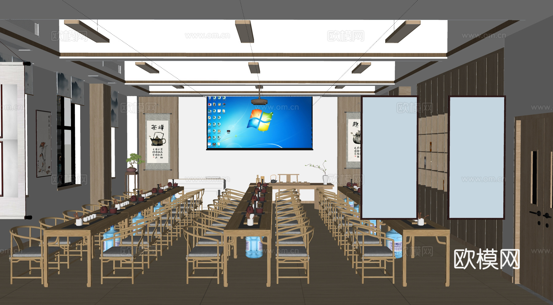 博物馆 电影院 剧院 展厅 文体医疗su模型