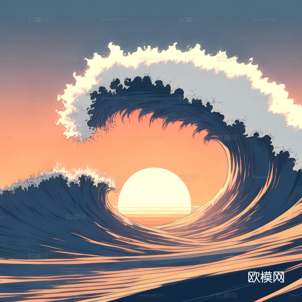 装饰画抽象画挂画拼贴风插画风漫画风儿童画壁画墙画下载