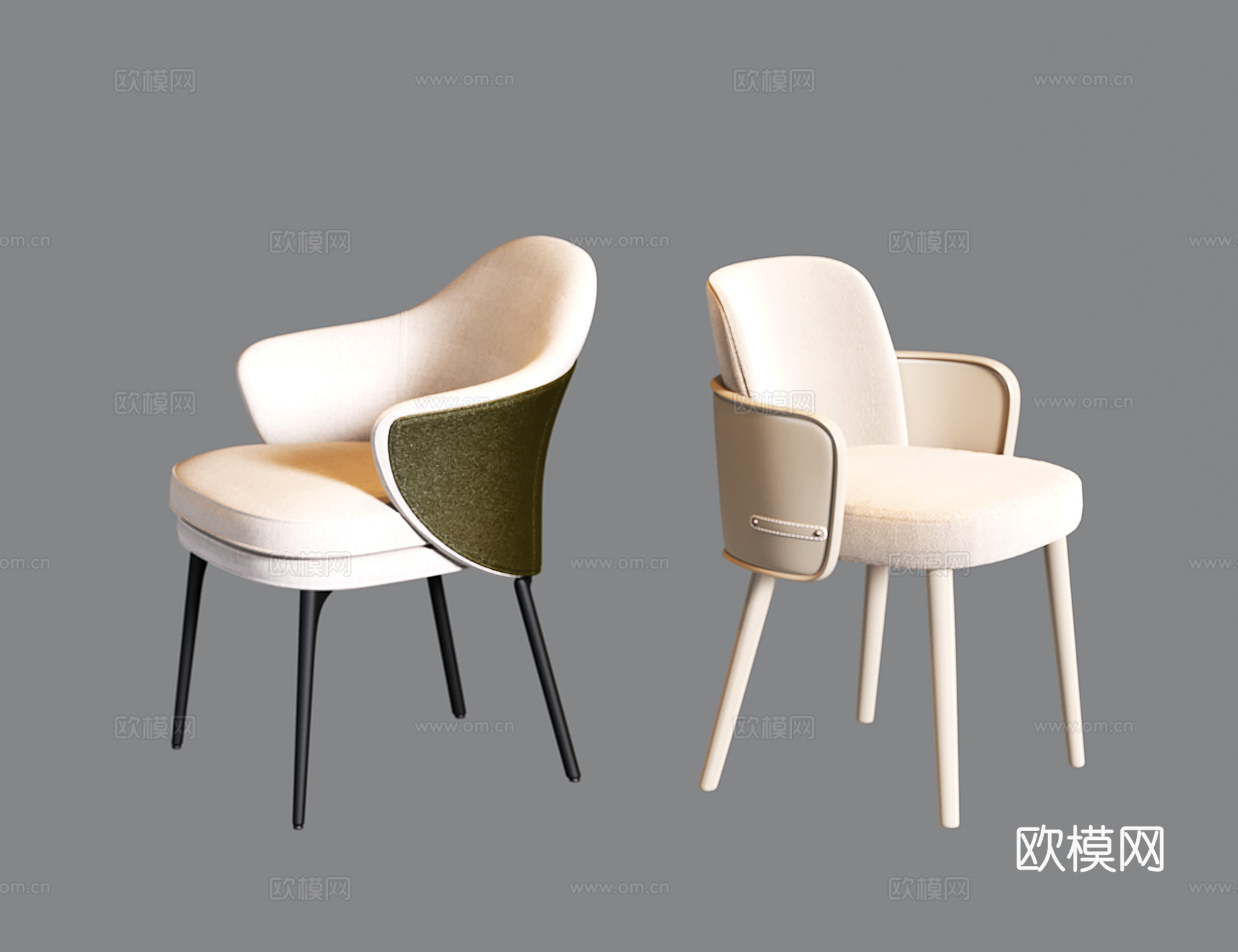 意式餐椅 现代单椅 写字椅 酒店餐厅椅su模型