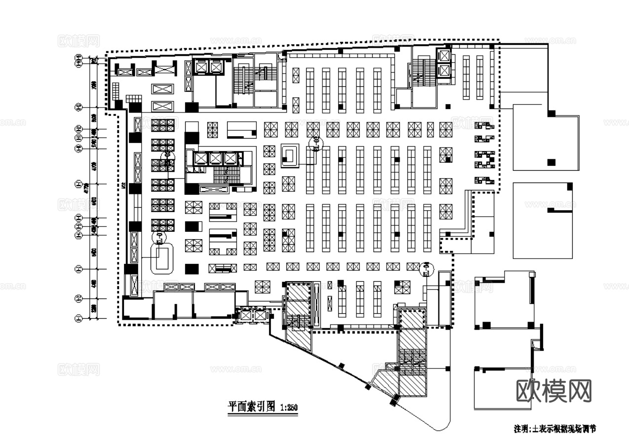 38套超市生鲜超市平面设计方案CAD最新整理合集cad施工图