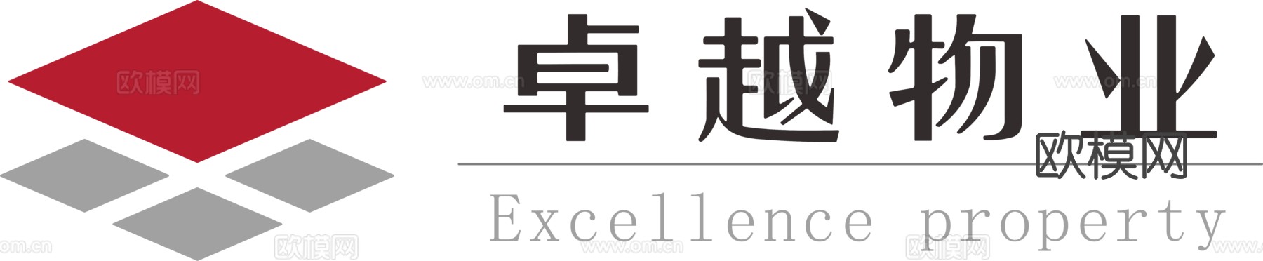 卓越物业，物业管理logo