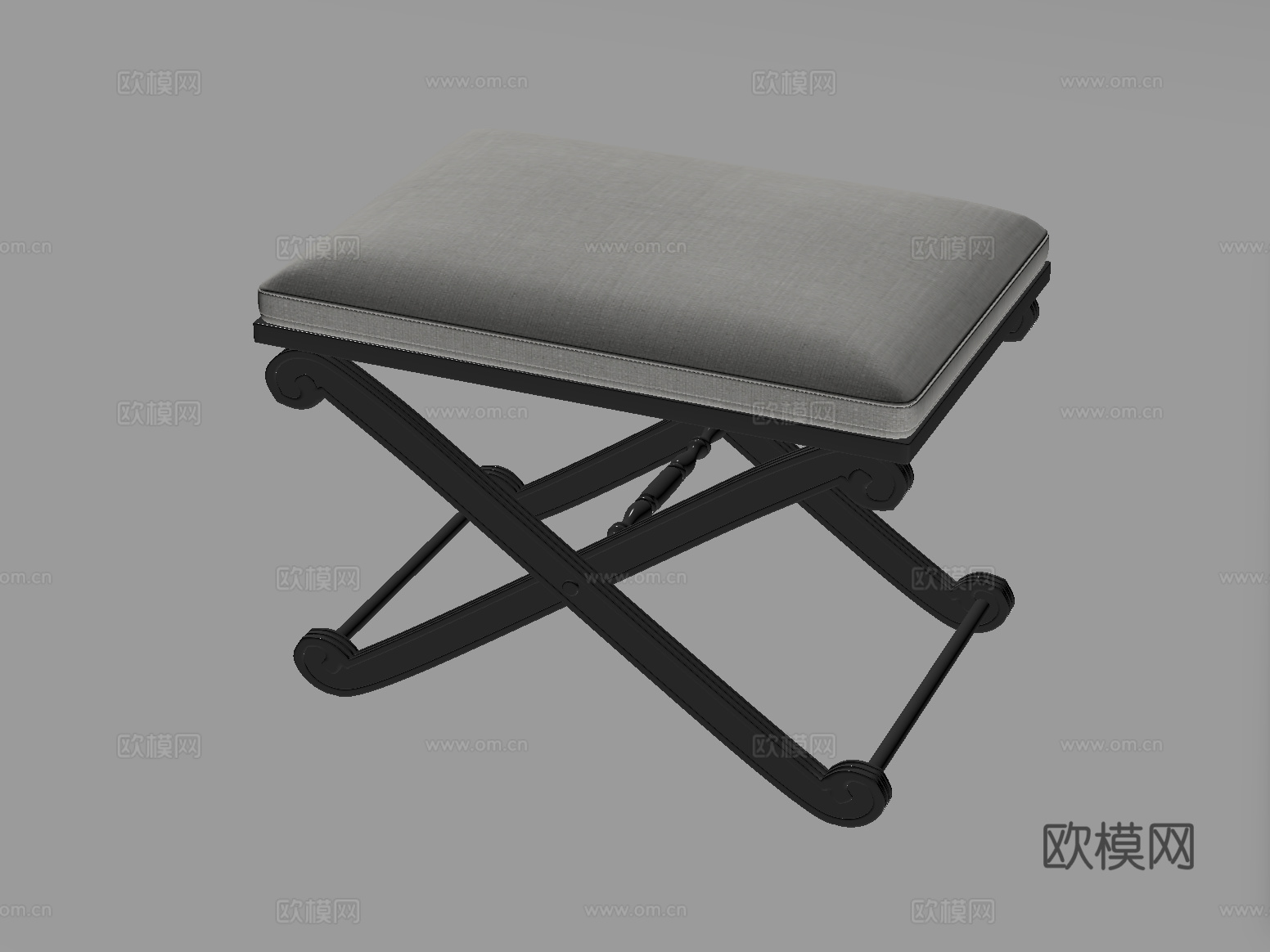 现代凳子 折叠凳子su模型