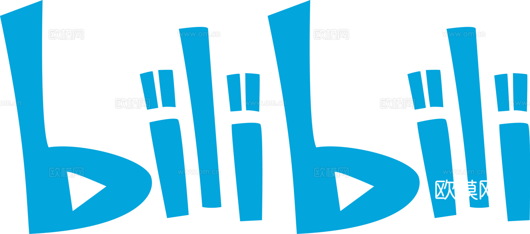 B站2，社交平台logo