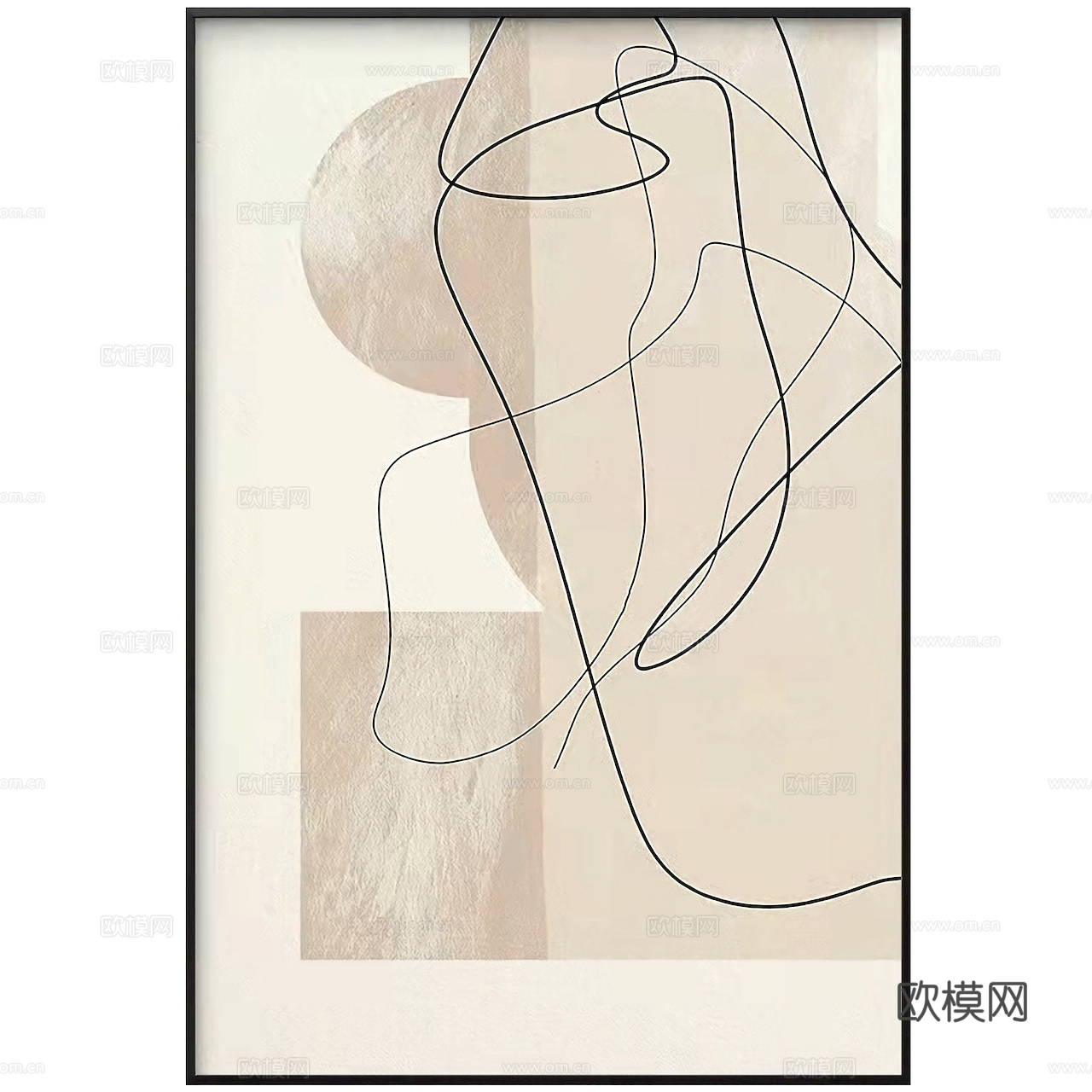 装饰画抽象画挂画拼贴风插画风漫画风儿童画墙画壁画下载