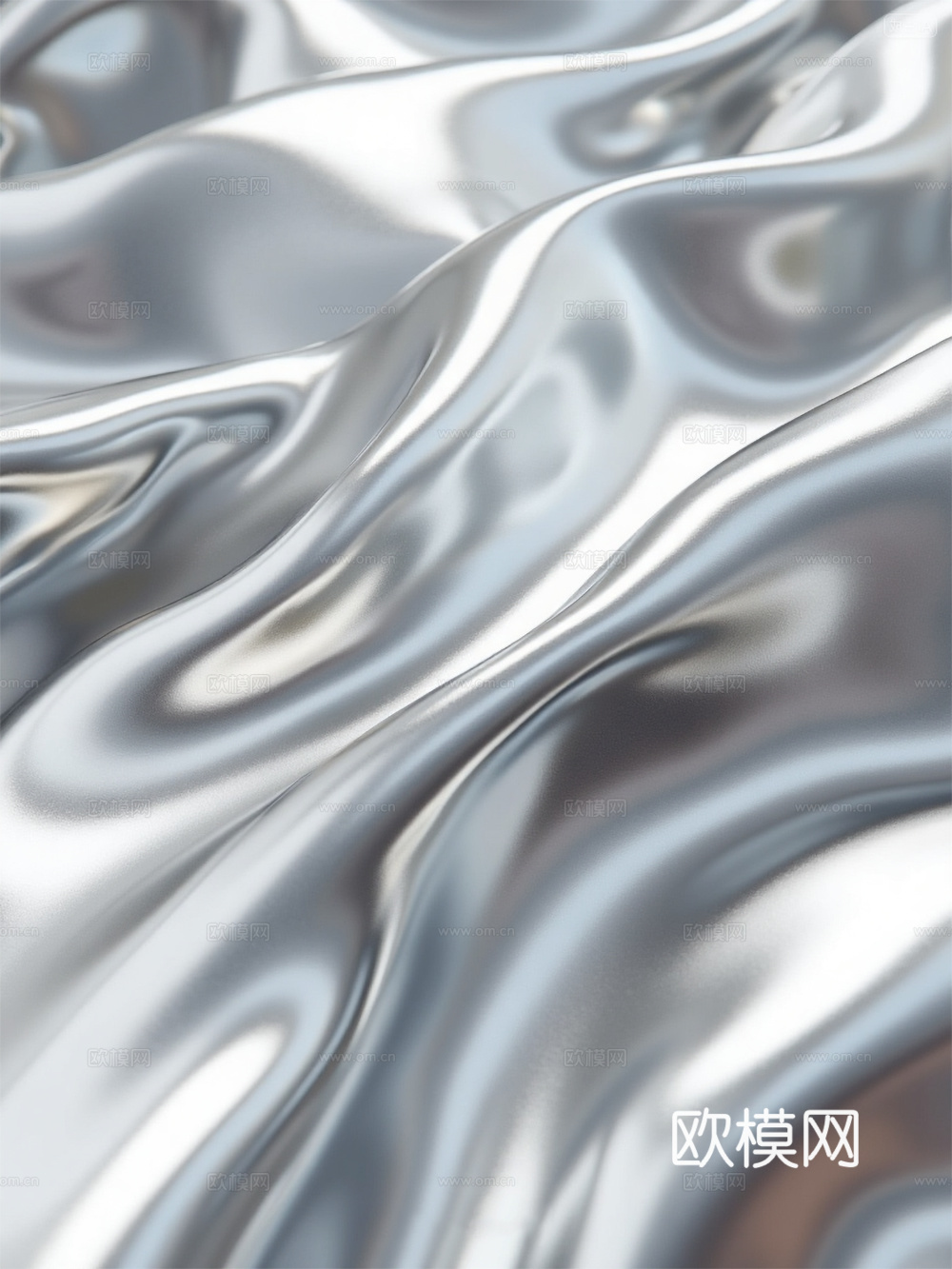 液态金属 灰色渐变 反射