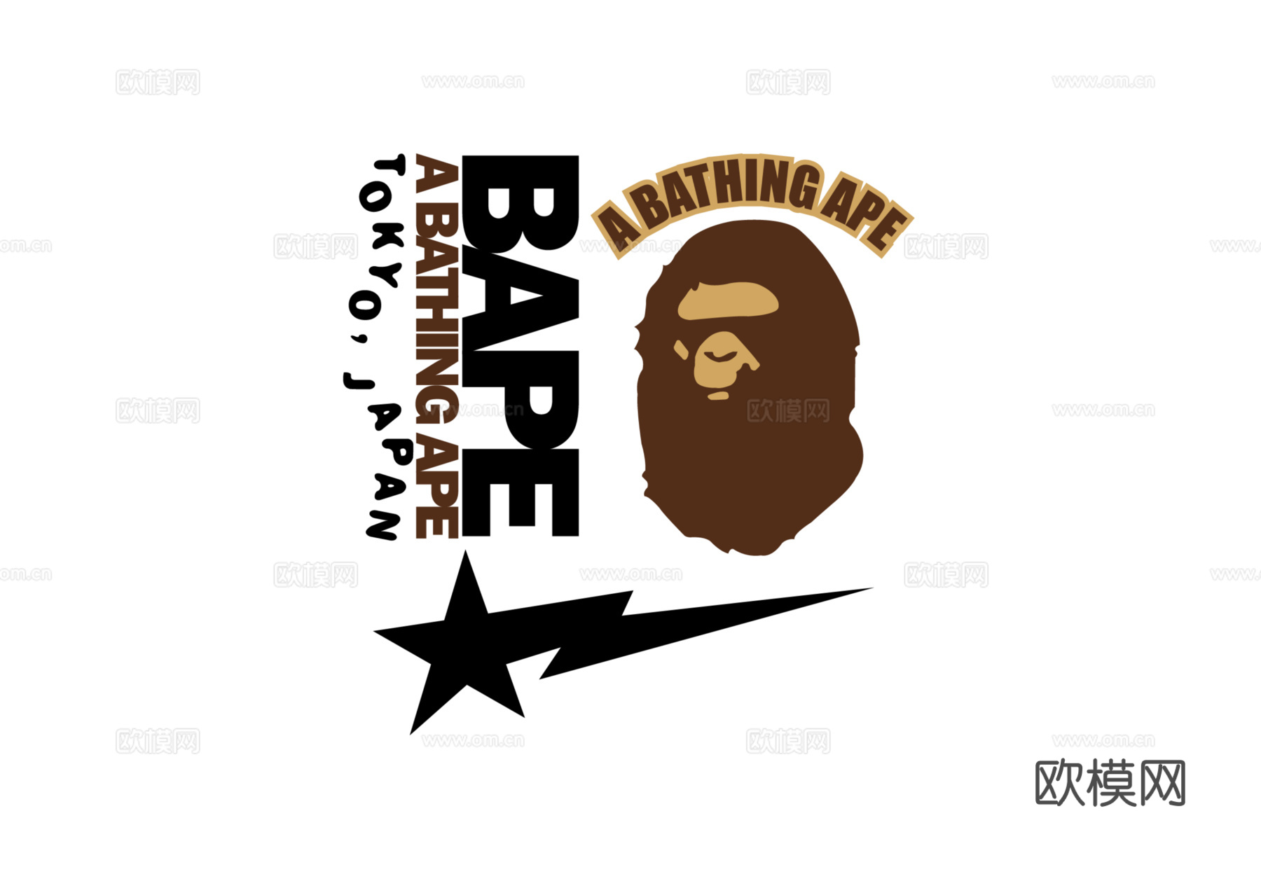 A Bathing APE-16，时尚大牌LOGO-奢侈品L