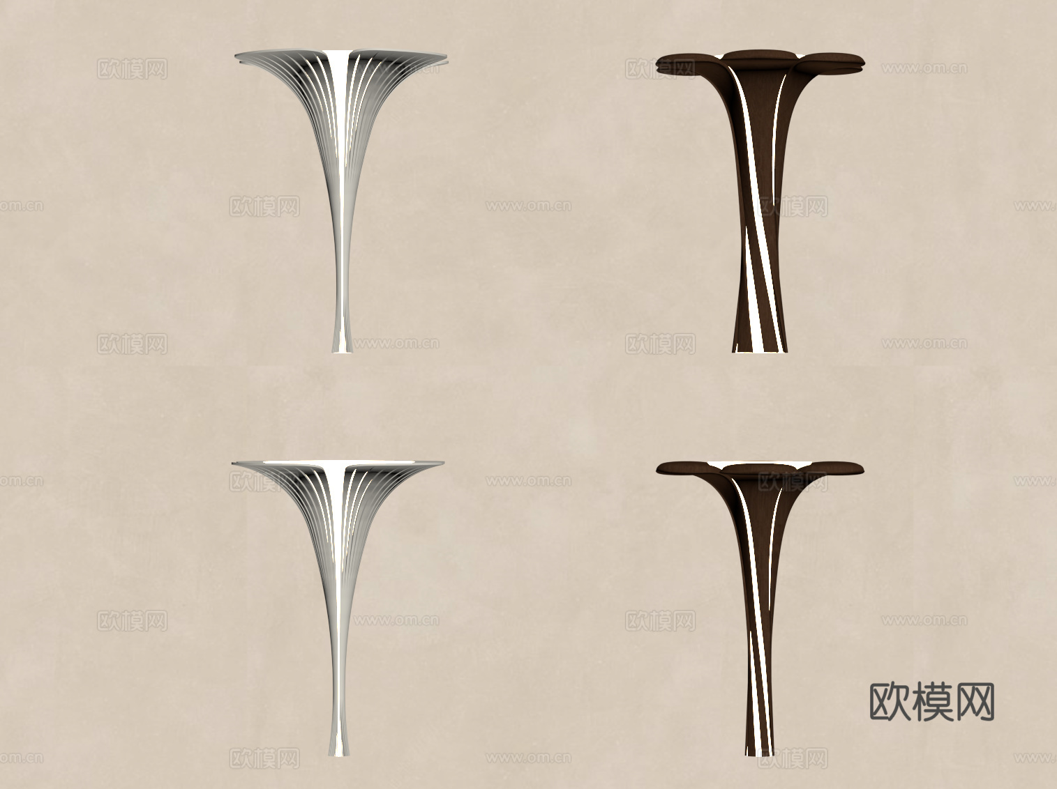 现代柱子 异形柱su模型