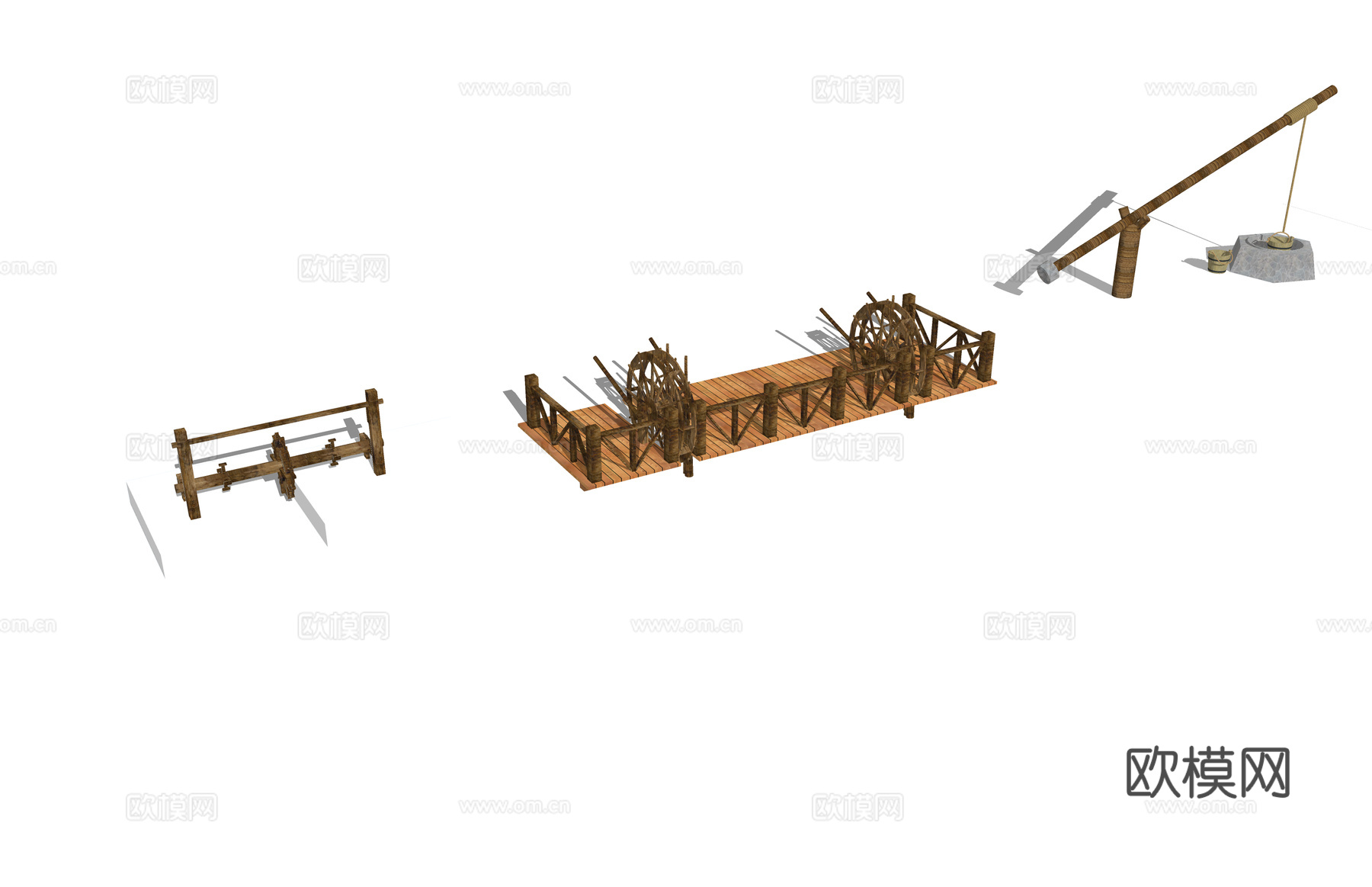 雕塑 小品 花箱 景观 构筑物su模型