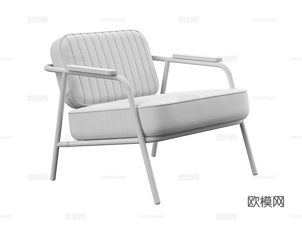 Stylistolrf 扶手椅 休闲椅3d模型下载（渲染图3）