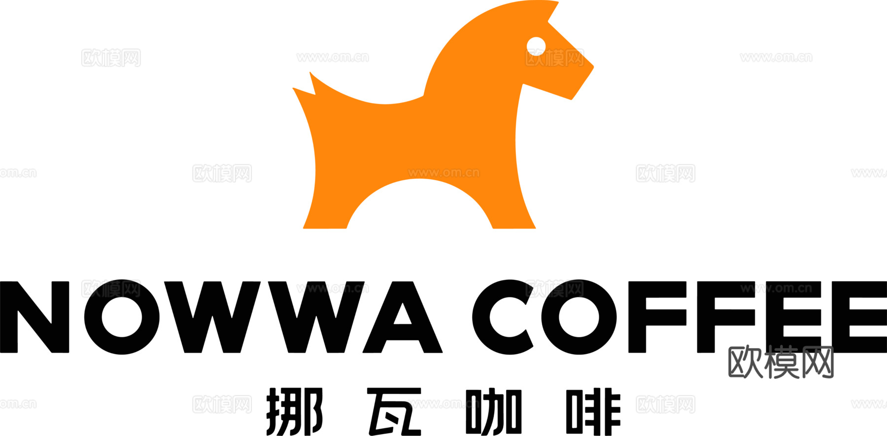 NOWWA 挪瓦咖啡，咖啡店logo，商标logo4