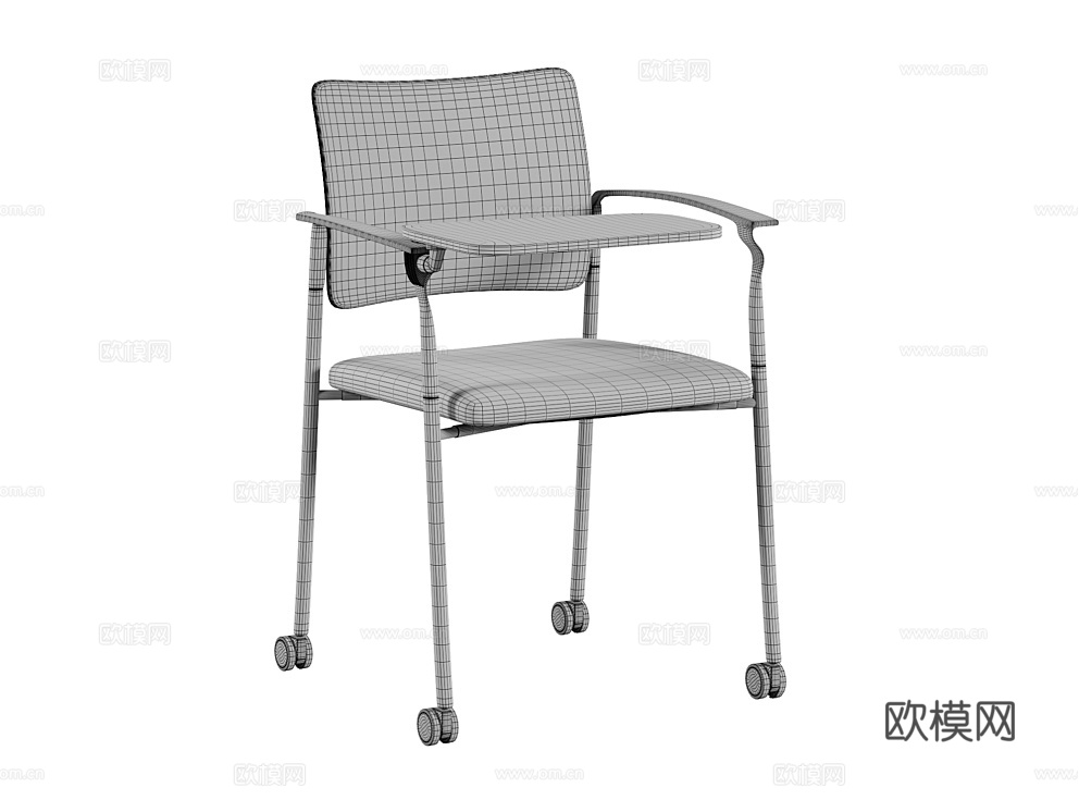 Solo 移动办公椅 会议椅3d模型下载（渲染图6）