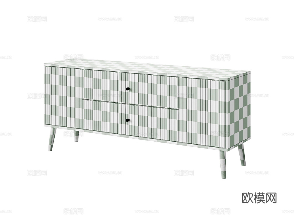 Amster 现代电视柜3d模型下载（渲染图3）