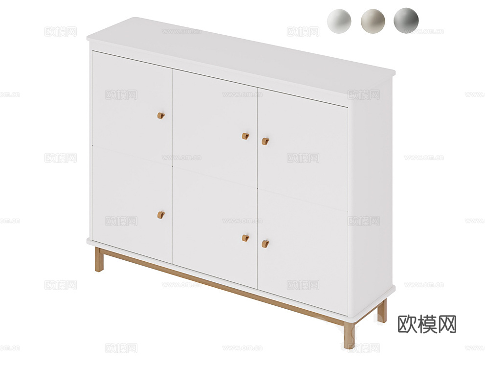 Ellipsefurniture 成品鞋柜3d模型下载（渲染图1）