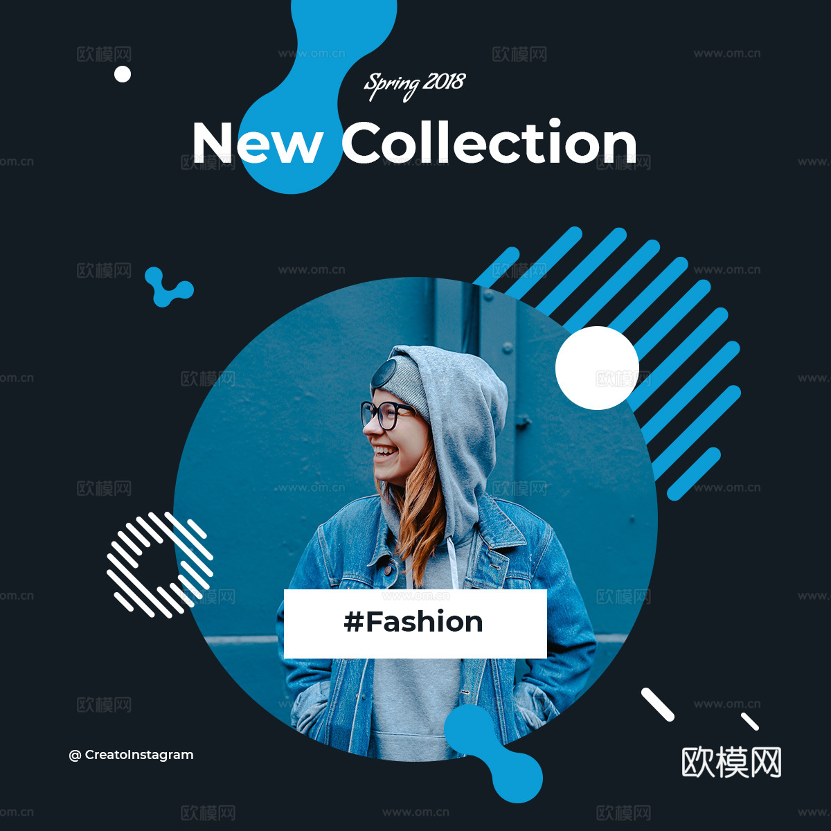 孟菲斯图文排版时尚创意广告海报32