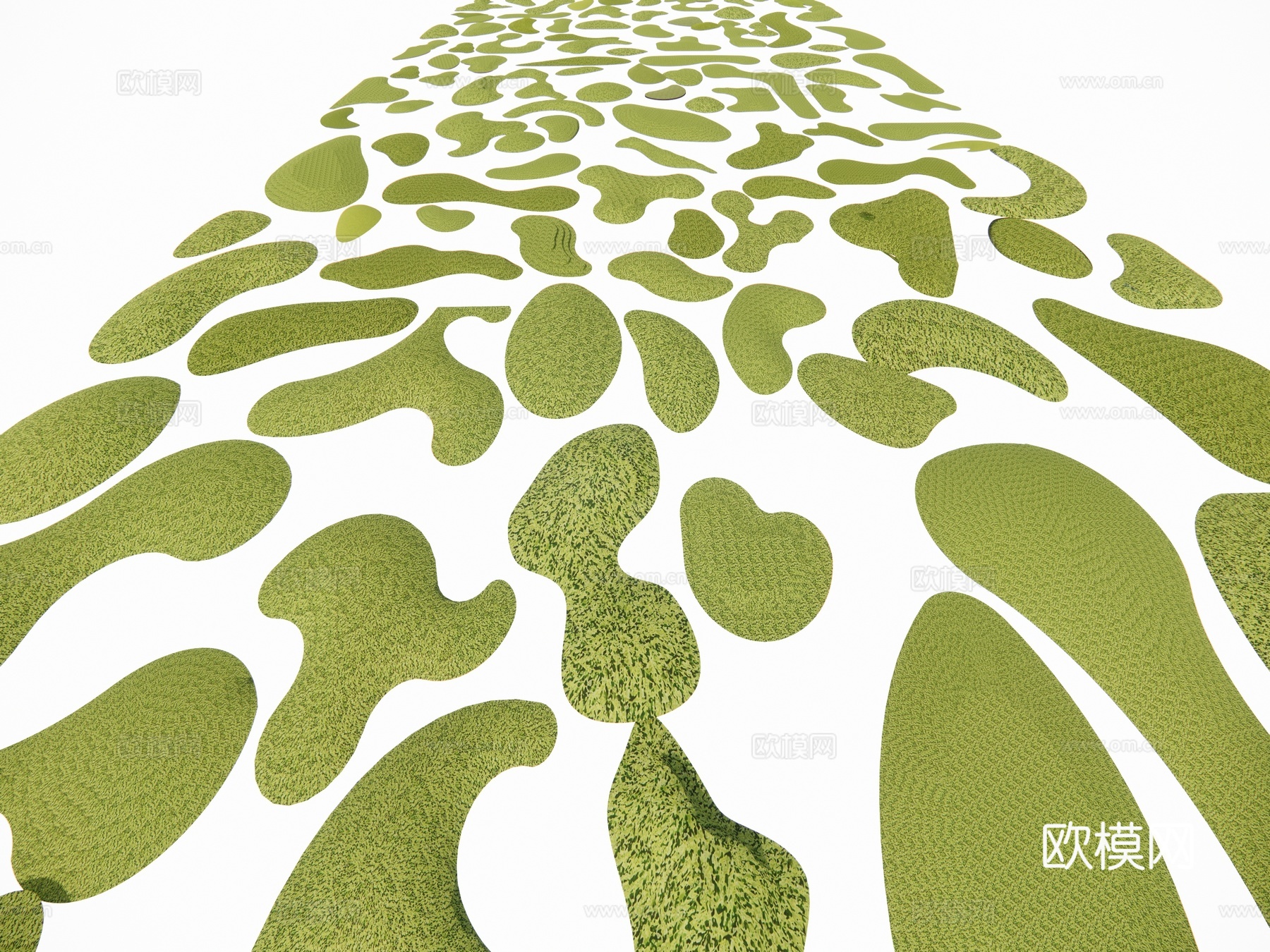 景观微地形 草坡su模型