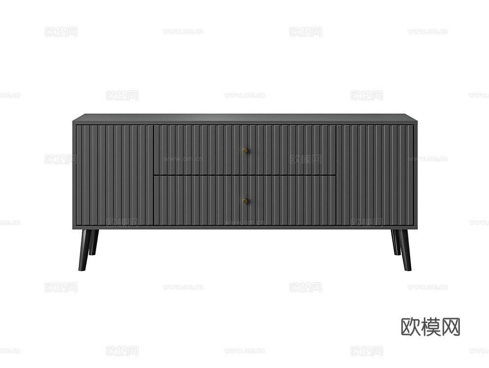 Amster 现代电视柜3d模型下载（渲染图1）