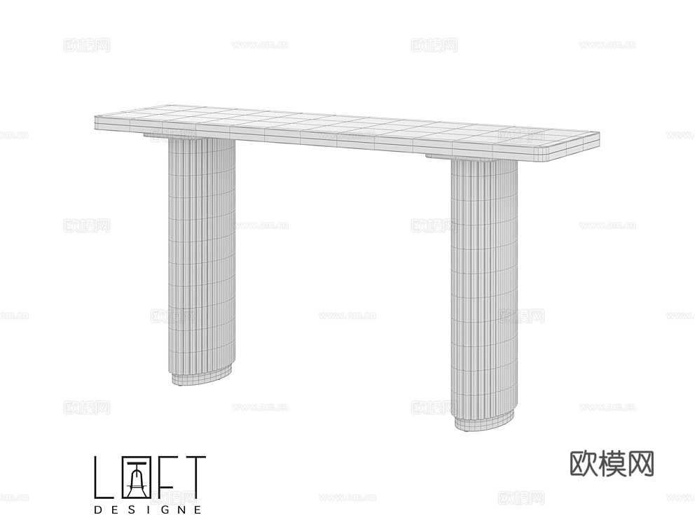 LoftDesigne 背几 端景台3d模型下载（渲染图2）