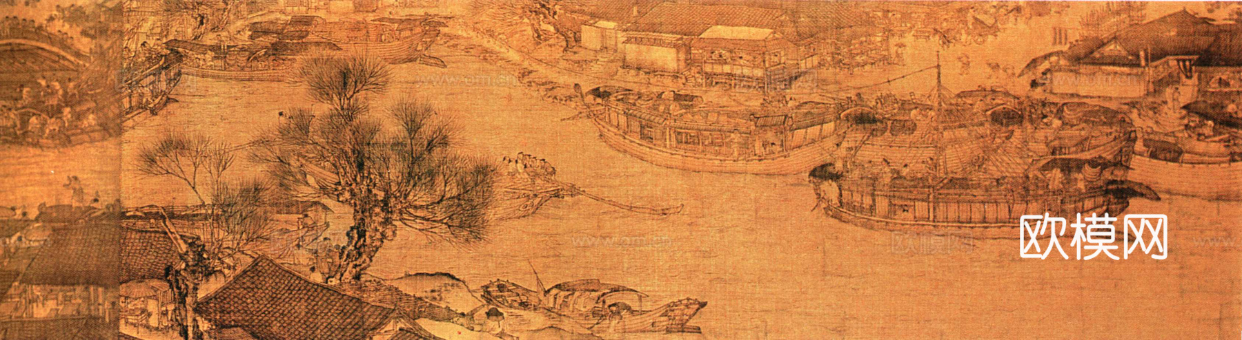 中式新中式挂画壁画字画山水花鸟背景墙壁纸装饰画油画