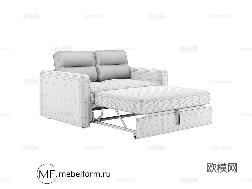 MEBELFORM 双人沙发床3d模型下载（渲染图6）