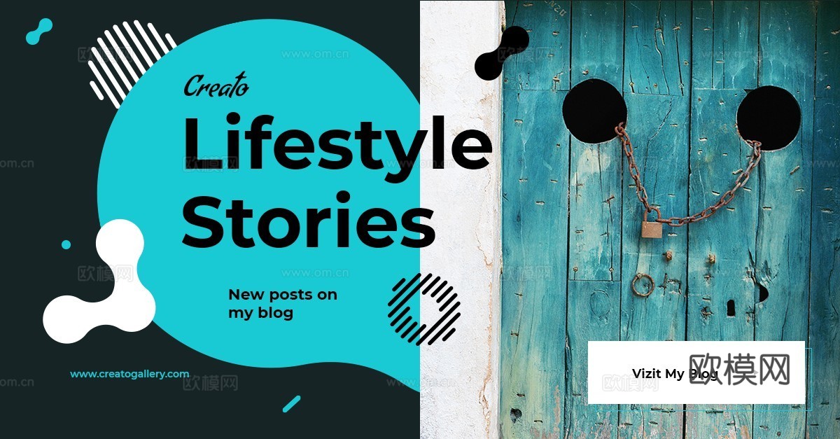 孟菲斯图文排版时尚创意广告海报38