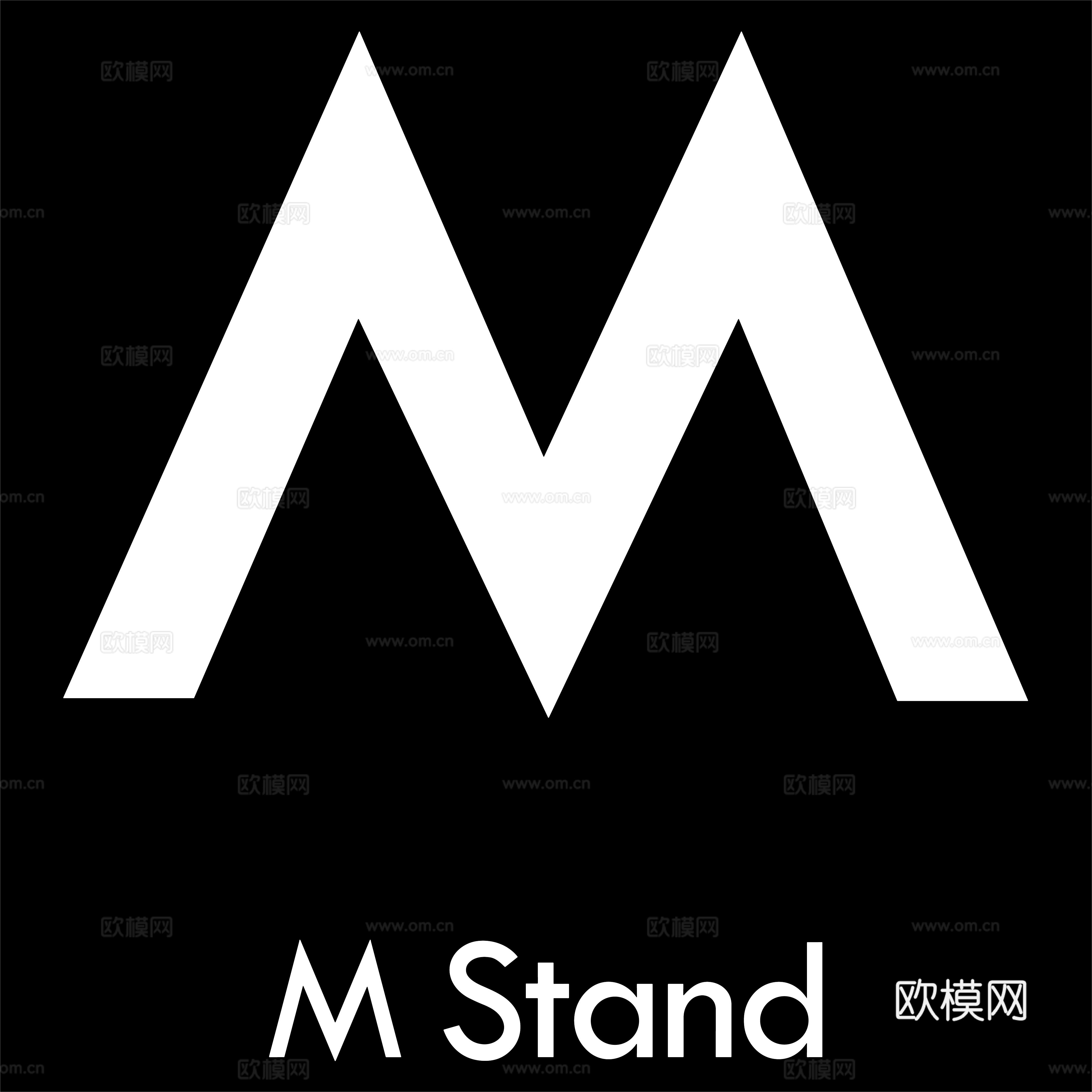 M Stand，咖啡店logo，商标logo3