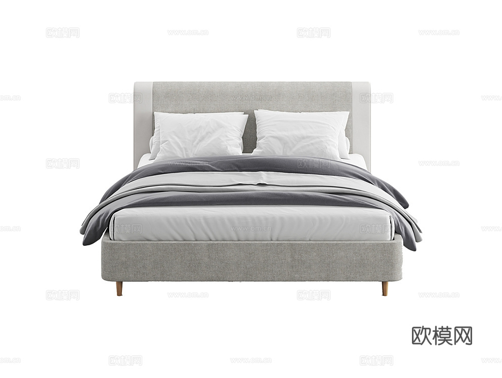 MEBELFORM 意式双人床3d模型下载（渲染图2）