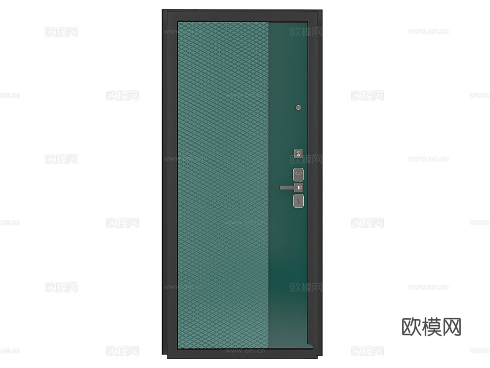 Guardian 入户门 单开门3d模型下载（渲染图1）