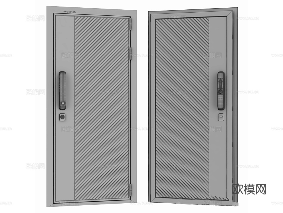Guardian 单开门3d模型下载（渲染图2）
