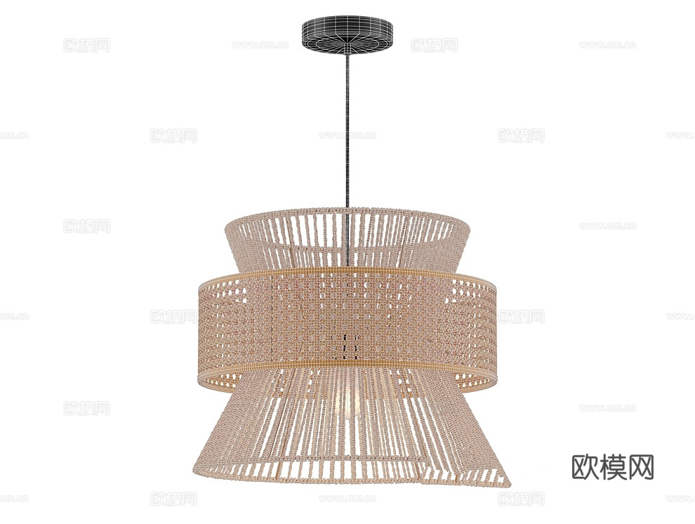 Favorite 侘寂吊灯3d模型下载（渲染图3）