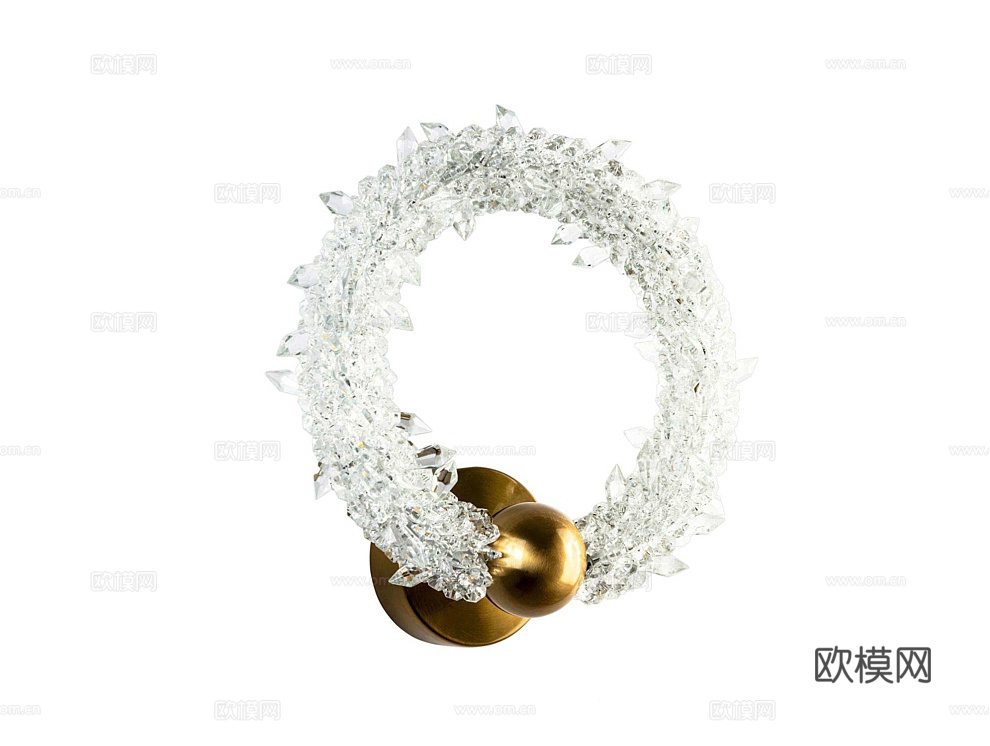 MODELUX 水晶壁灯3d模型下载