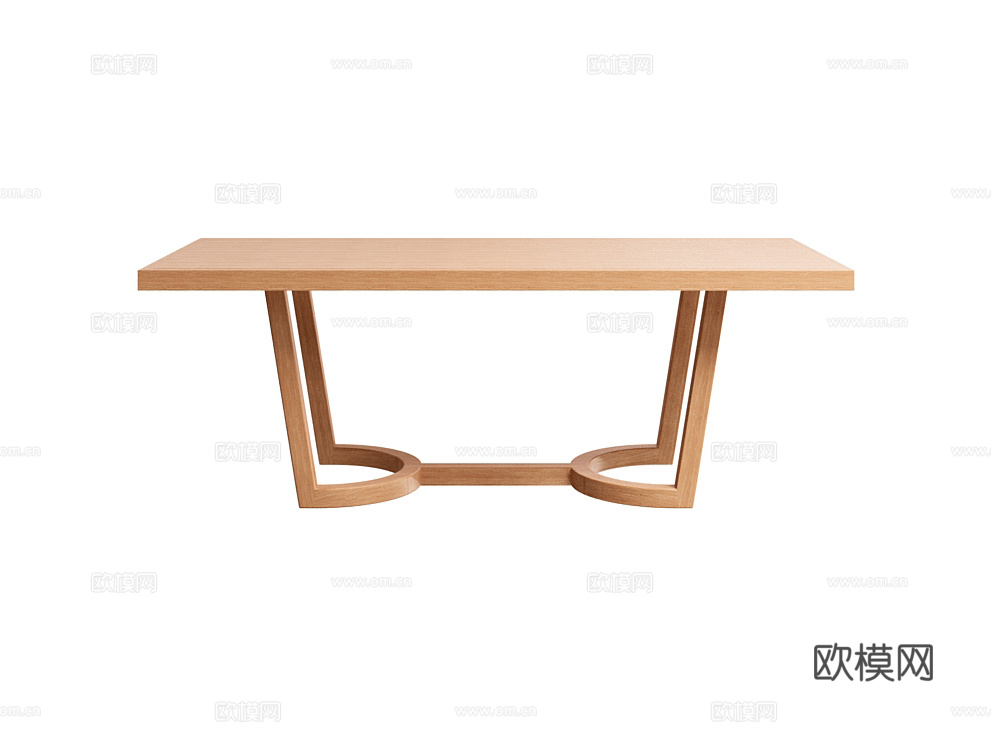 Vulcano 木桌 餐桌3d模型下载（渲染图3）