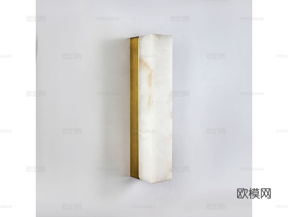 MODELUX 大理石壁灯3d模型下载（渲染图2）