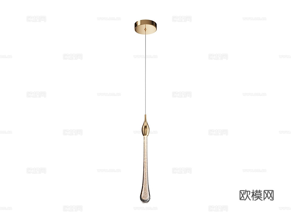 MODELUX 水滴吊灯3d模型下载（渲染图3）